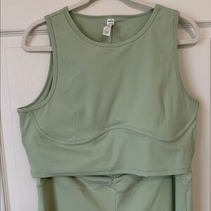 FASHION NOVA Sport Women's Mint Green Workout Set.